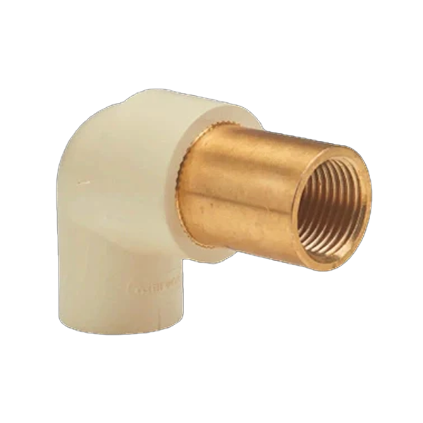Ashirvad Flowguard Plus CPVC Brass Female Extension 90 Degree Elbow, (Brass Elbow Lon